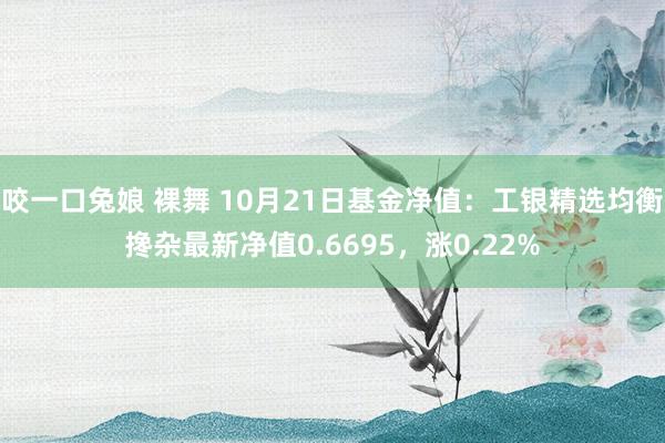 咬一口兔娘 裸舞 10月21日基金净值：工银精选均衡搀杂最新净值0.6695，涨0.22%