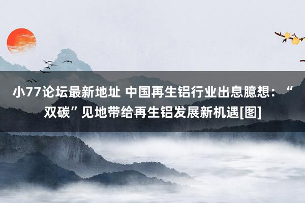 小77论坛最新地址 中国再生铝行业出息臆想：“双碳”见地带给再生铝发展新机遇[图]