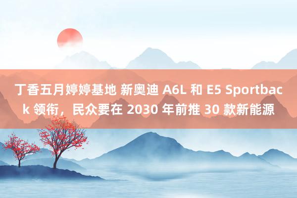 丁香五月婷婷基地 新奥迪 A6L 和 E5 Sportback 领衔，民众要在 2030 年前推 30 款新能源